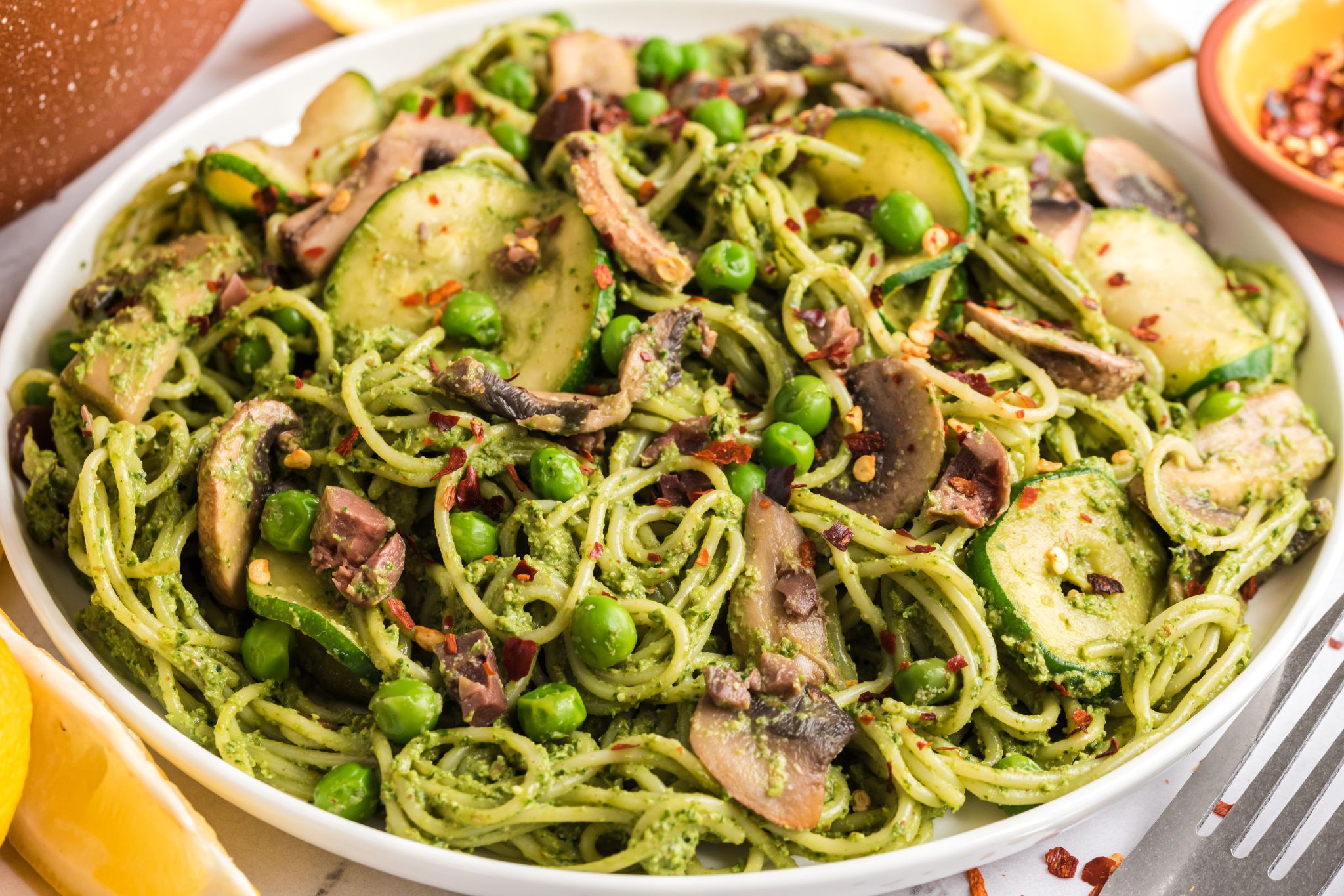 Walnut Pesto Angel Hair Pasta